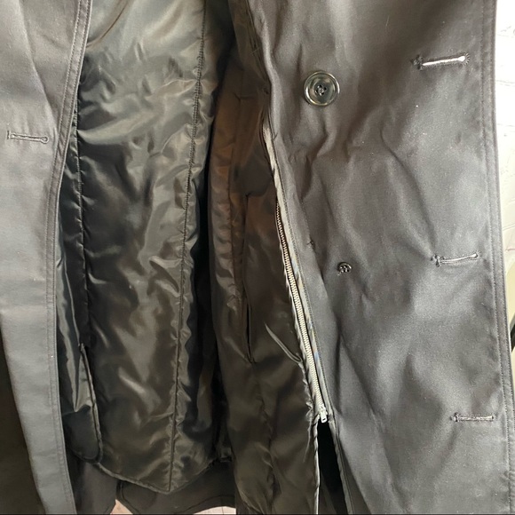 New DSCP Garrison Collection Men's Black Lined Perfect Fit Army Trench Coat 40S - Picture 5 of 8